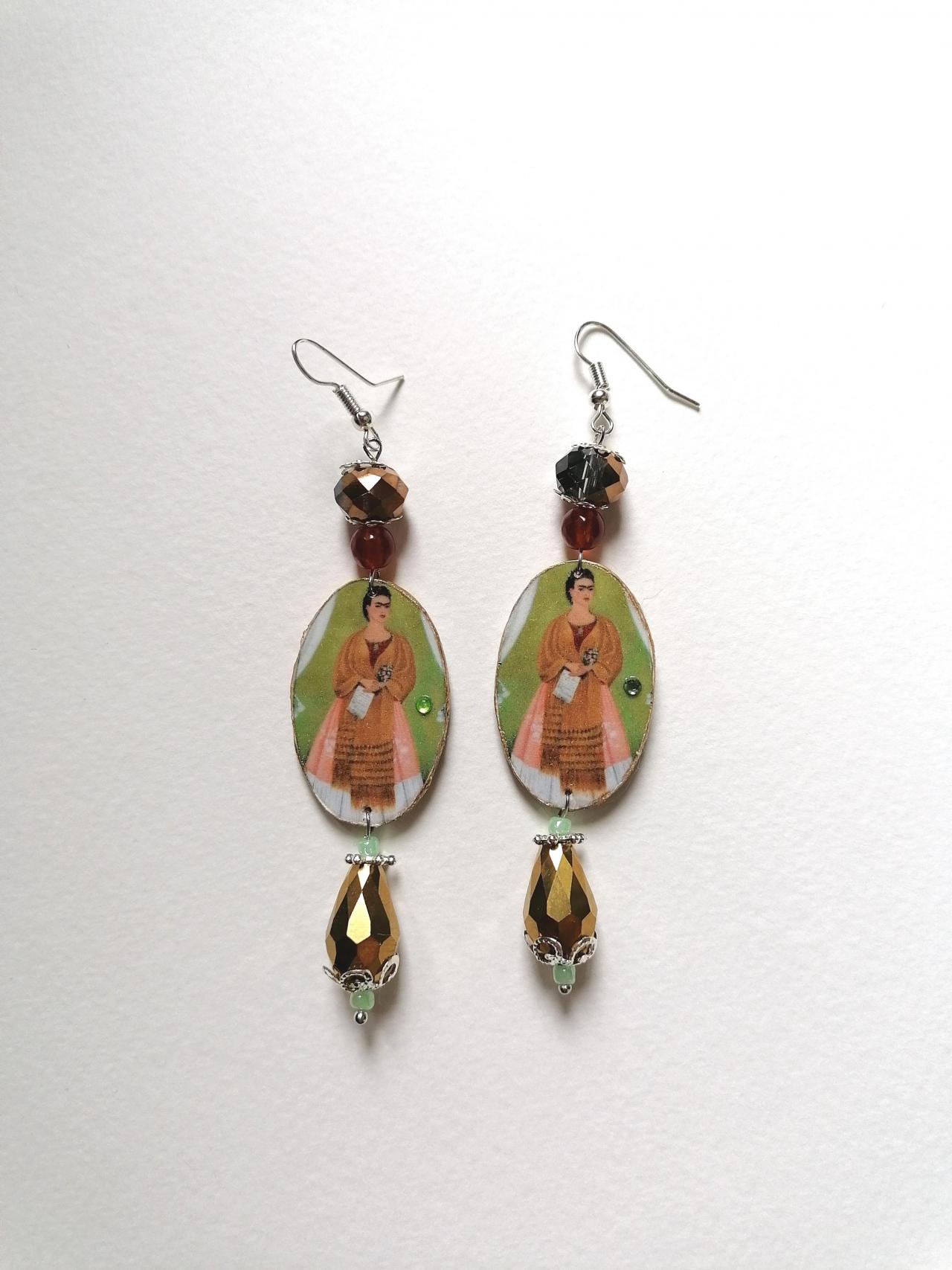 Frida Boutique Capsule Collection - "between The Curtains" Earrings Ii