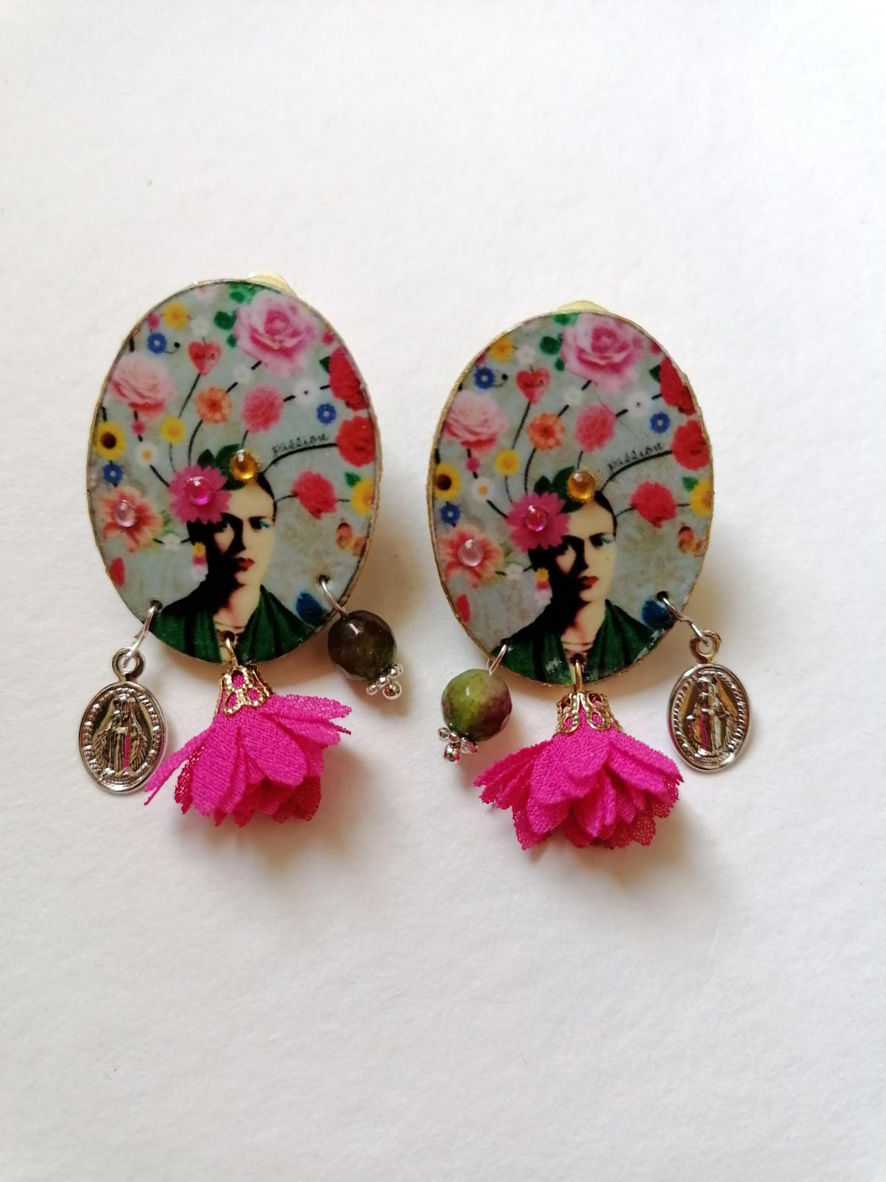 Frida Boutique Collection - "frida Flower" Earrings Ii