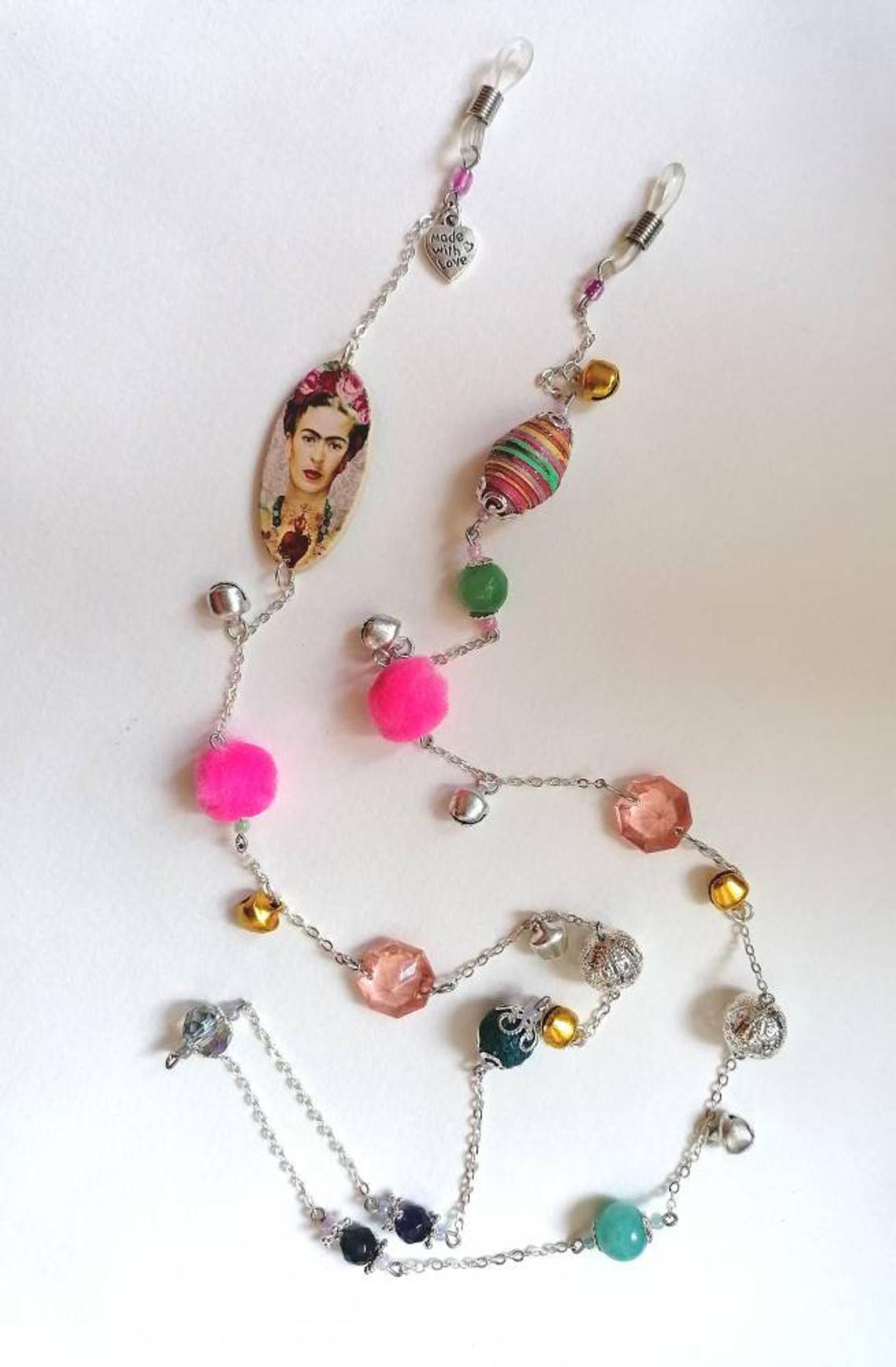 Frida boutique collection - Frida Kahlo glass chain holder