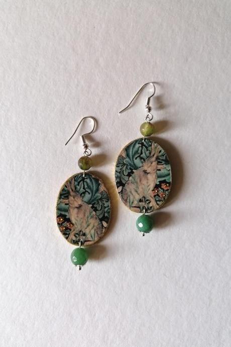 William Morris Hare earrings