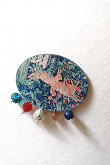 William Morris Forest brooch